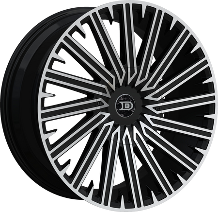 Drastic Style DS10 Black Machined 20" x 8.5"