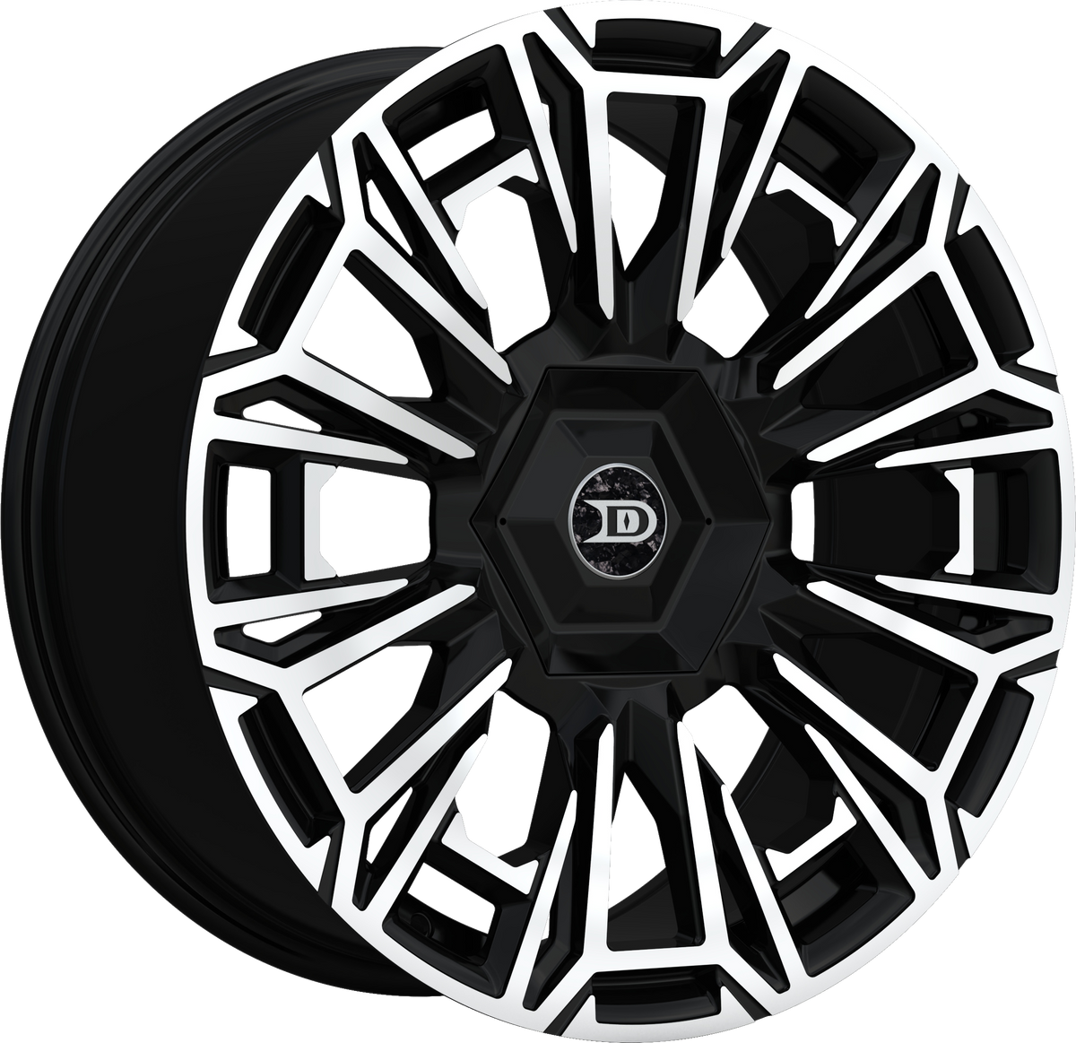 Drastic Style DS12 Black Machined 20" x 8.5"