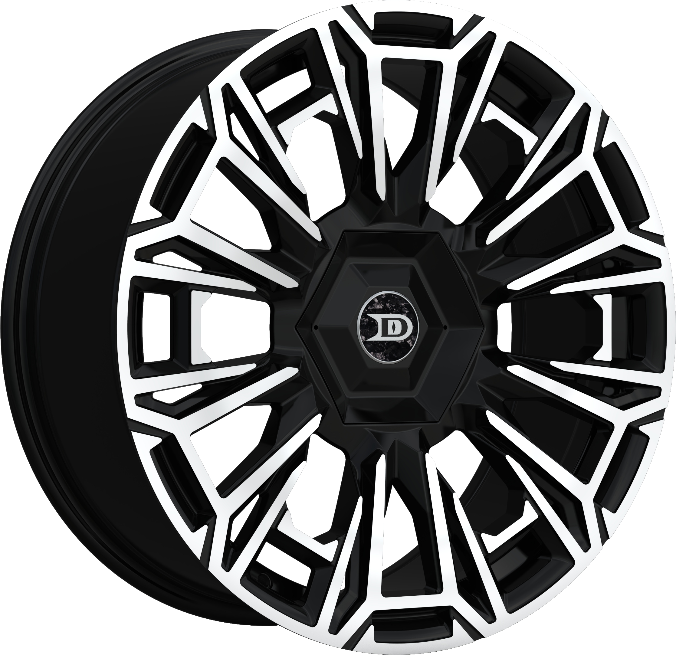 Drastic Style DS12 Black Machined 20" x 8.5"
