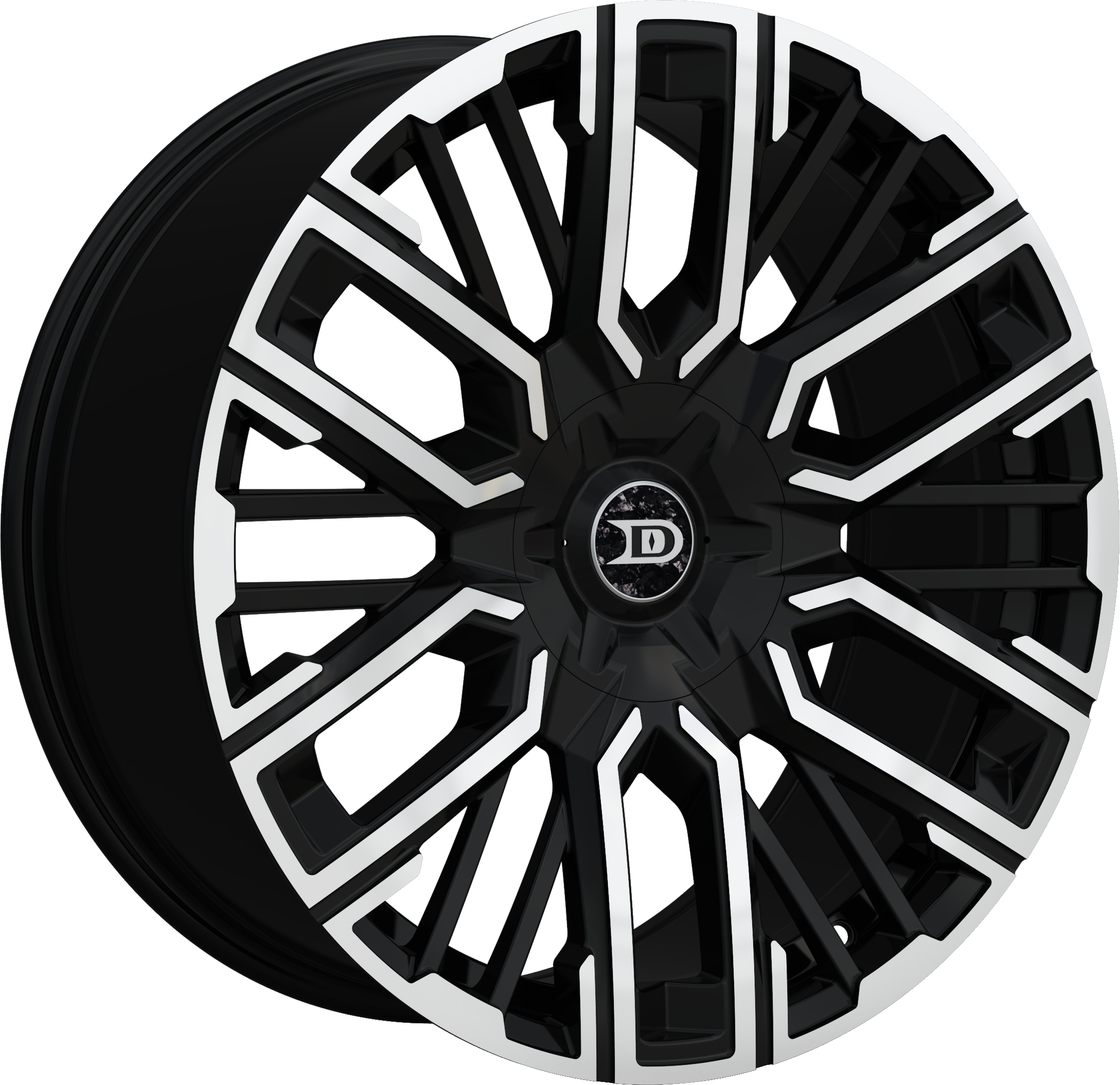 Drastic Style DS14 Black Machined 20" x 8.5"