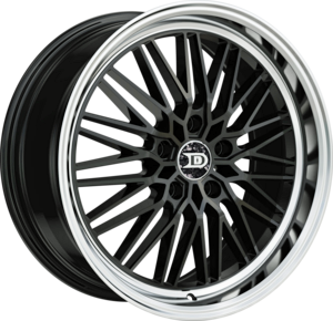 Drastic Style 3 18" x 8" 5X114.3 Black And Machined Wheels