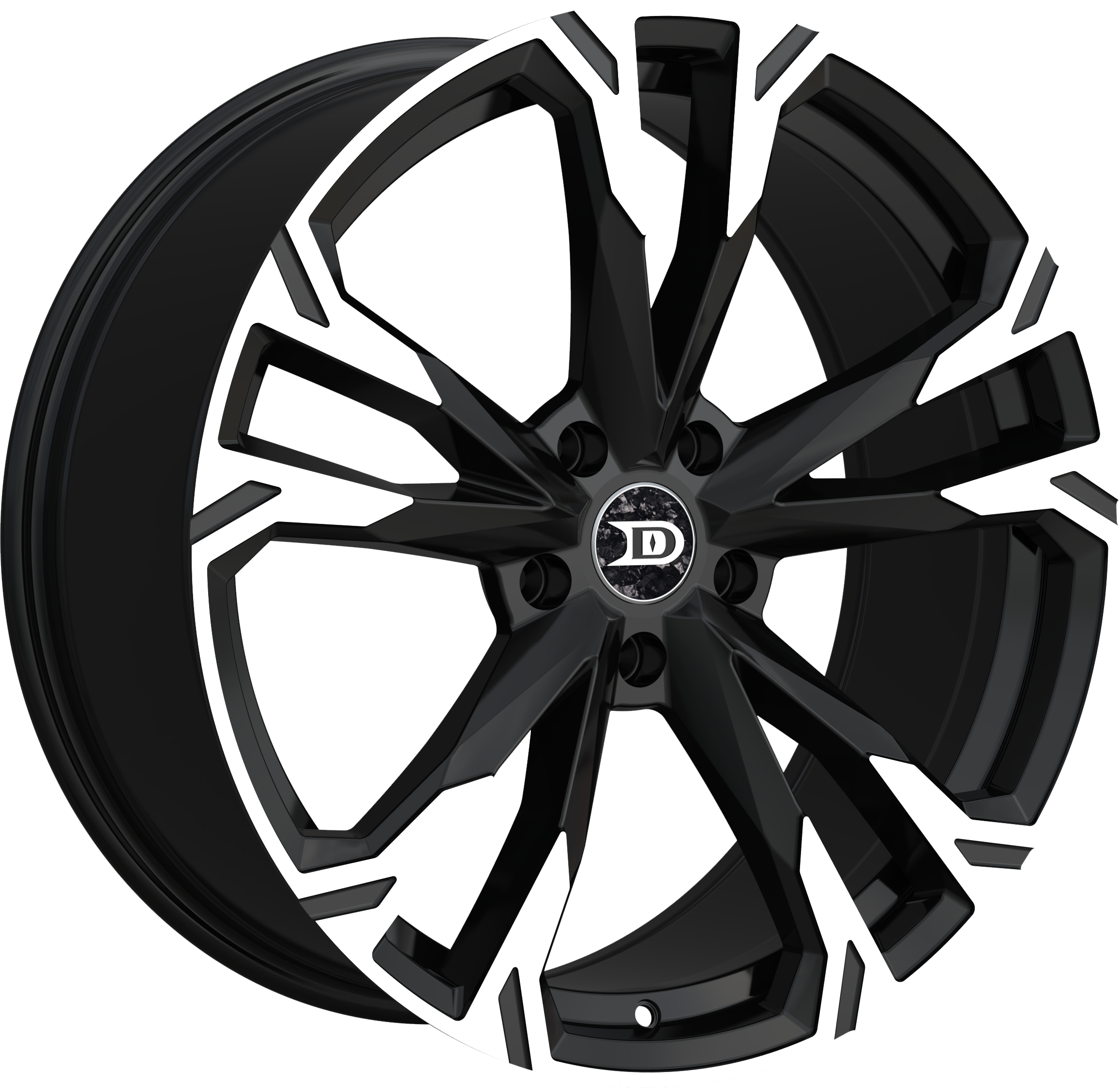 Drastic Style DS6 Black Machined 20" x 8.5"