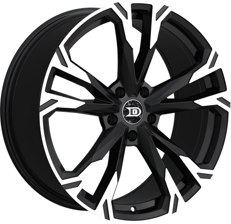 Drastic Style DS6 Black Machined 20" x 8.5"