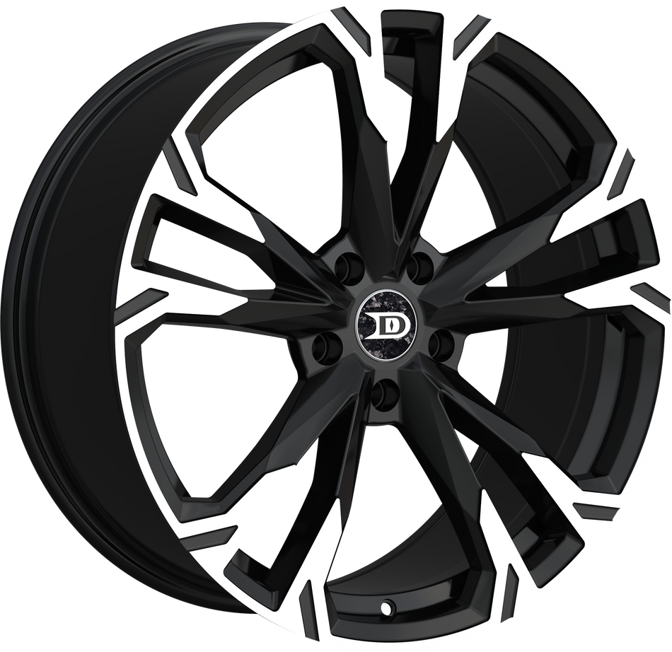 Drastic Style DS6 Black Machined 20" x 8.5"