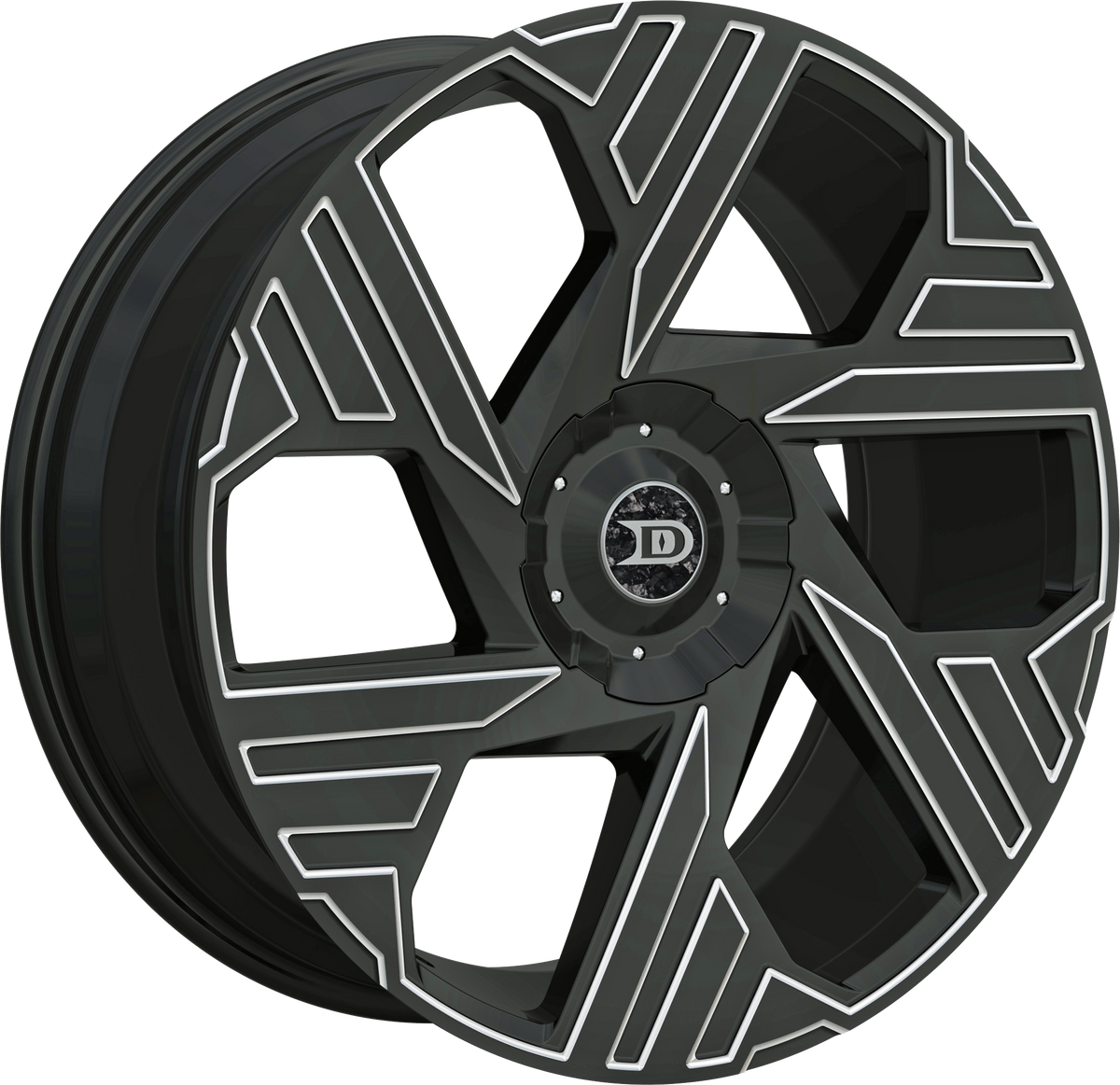 Drastic Style DS8 Black And Milled 20" x 8.5"