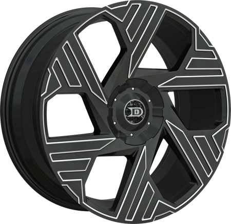 Drastic Style DS8 Black And Milled 20" x 8.5"