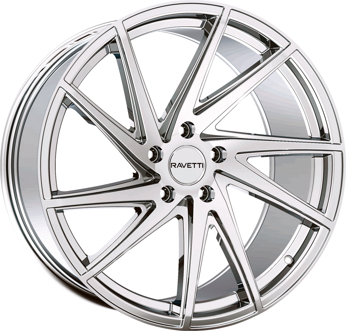RAVETTI Style M10 20" x 10" Chrome Wheels