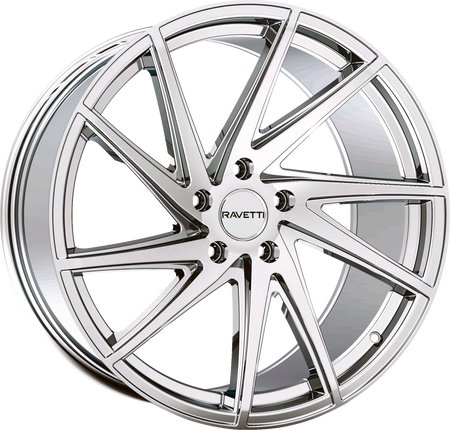 RAVETTI Style M10 20" x 10" Chrome Wheels