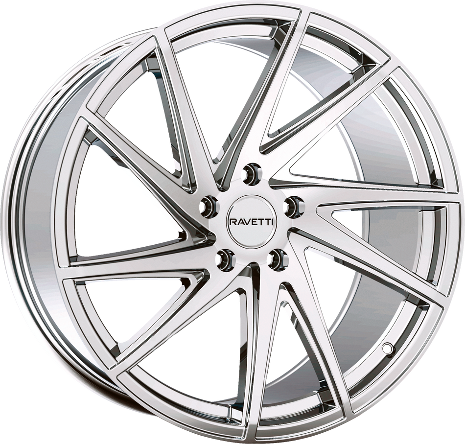 RAVETTI Style M10 20" x 10" Chrome Wheels
