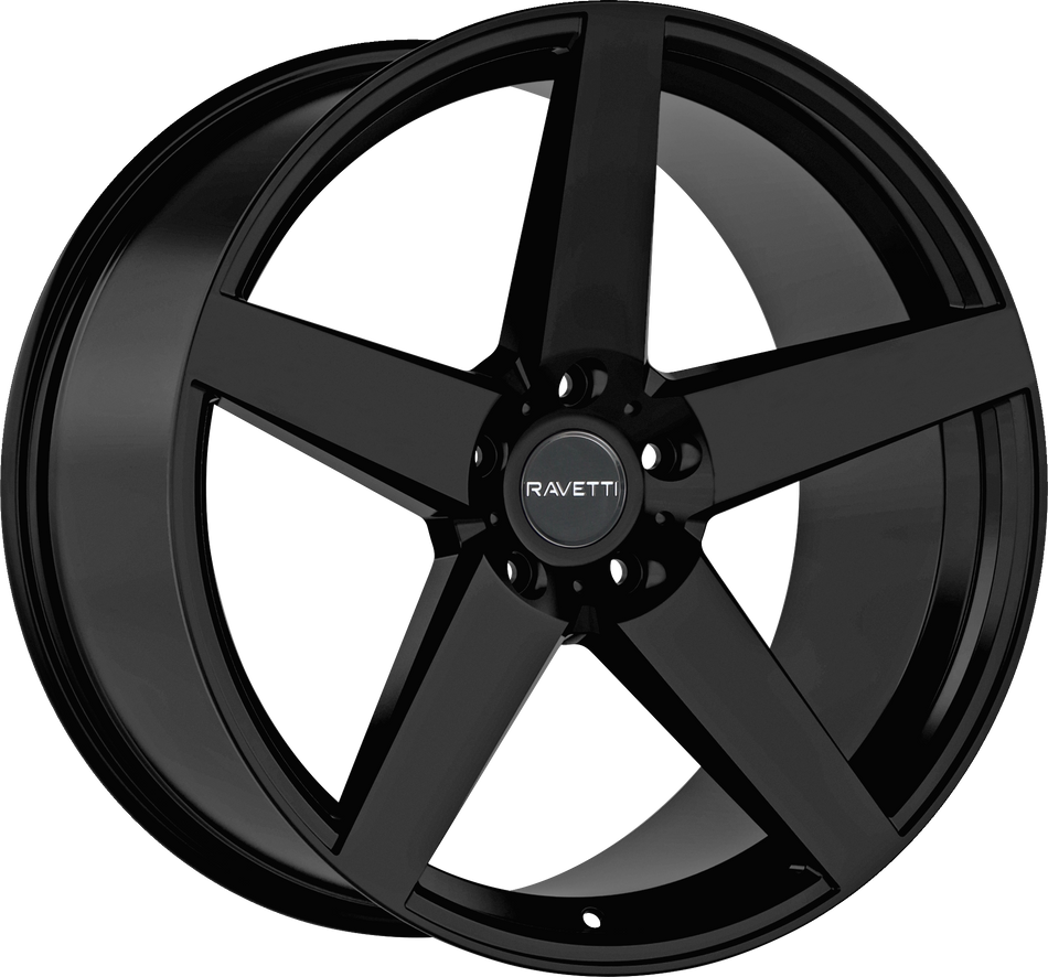 RAVETTI Style M13 20" x 10" Full Gloss Black Wheels