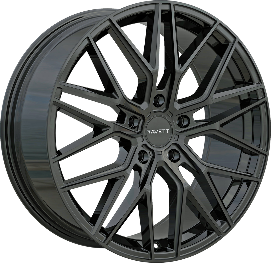 Ravetti Style M16 Gloss Black 20" x 9"