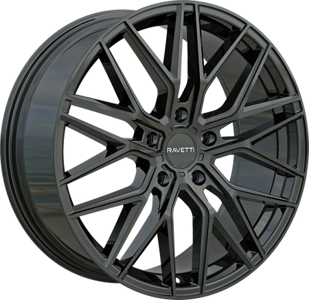 RAVETTI Style M16 20" x 10.5" Black Wheels