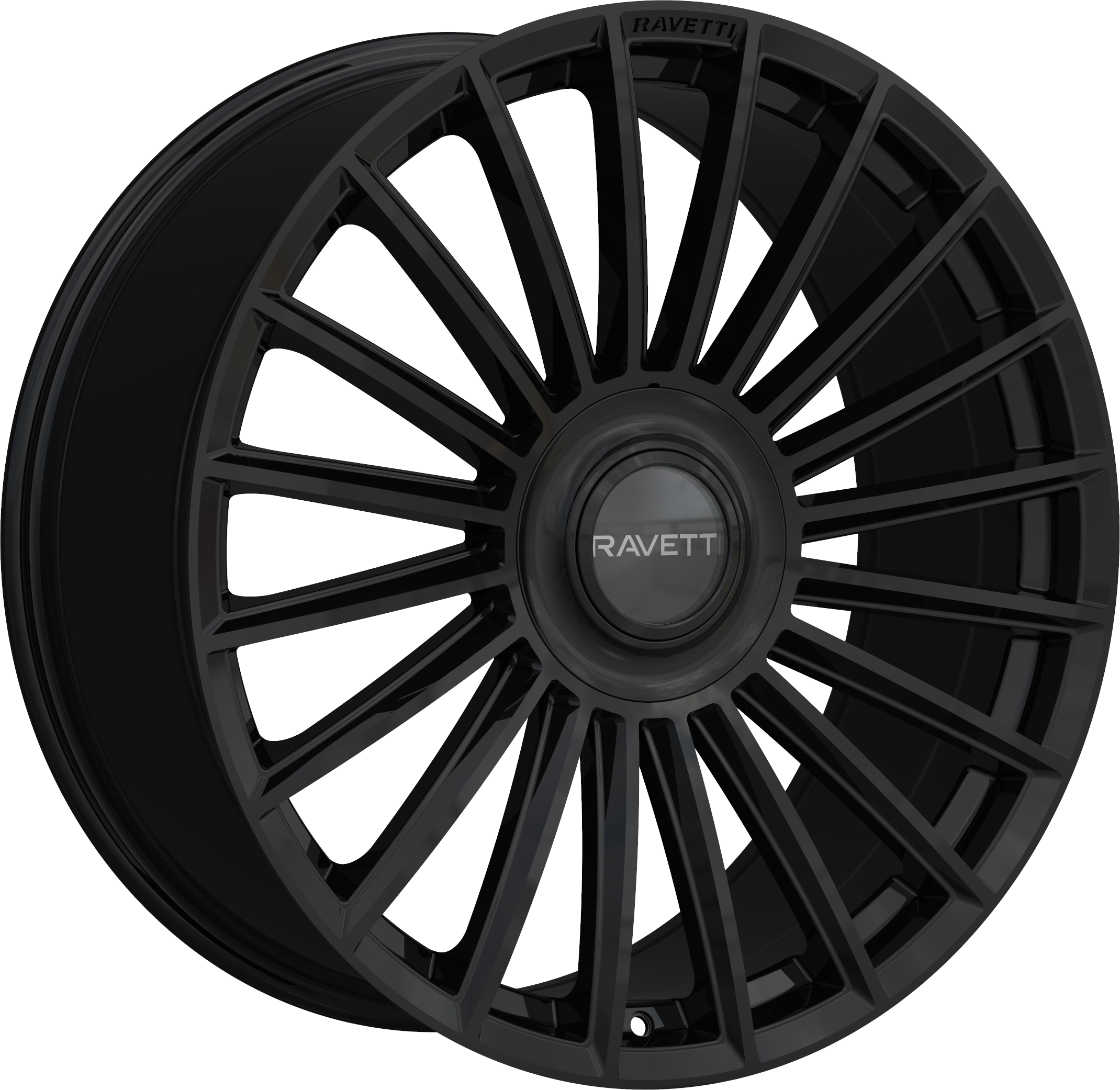 RAVETTI Style M17 22" x 9" Gloss Black Wheels