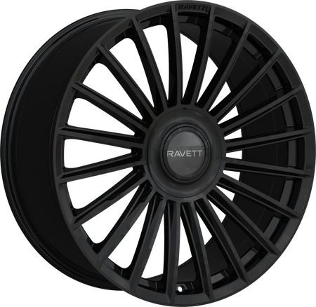 RAVETTI Style M17 22" x 9" Gloss Black Wheels