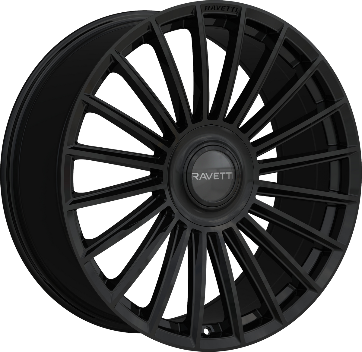 RAVETTI Style M17 22" x 9" Gloss Black Wheels