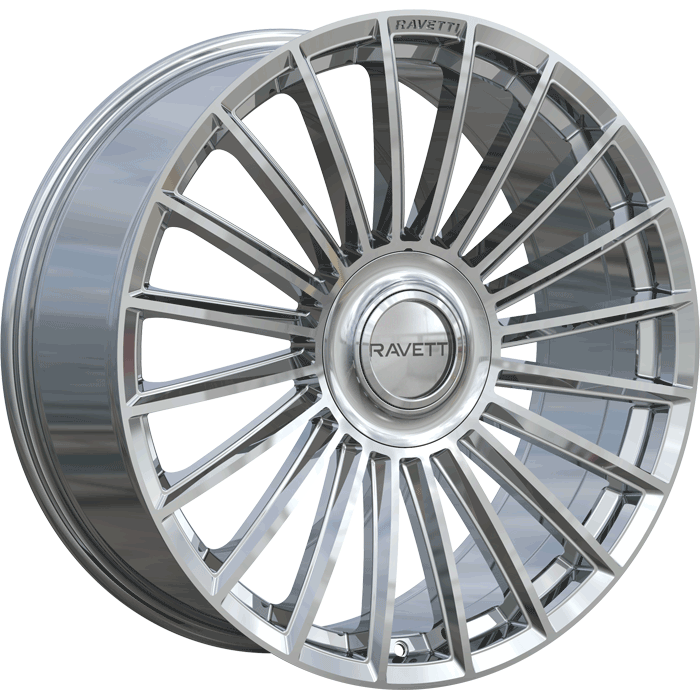Ravetti Style M17 22" x 9" 5X114.3 / 5X120 Chrome Wheels