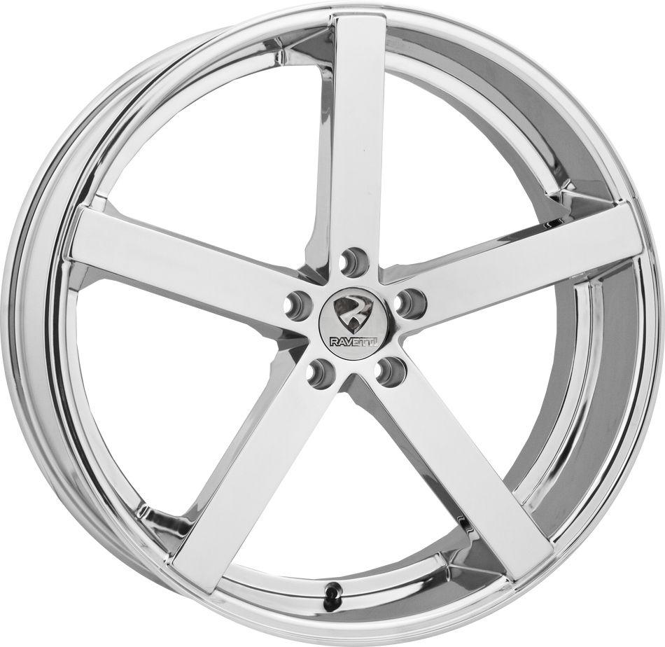 RAVETTI Style M3 22" x 8.5" Chrome Wheels