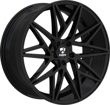 RAVETTI Style M5 20" x 10" Full Black Wheels