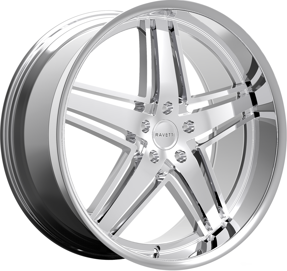 RAVETTI Style M6 20" x 10" Chrome Wheels