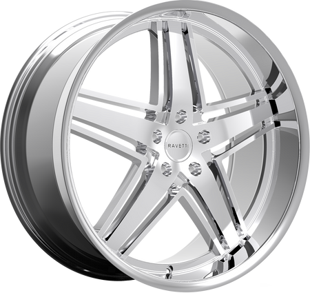 RAVETTI Style M6 20" x 10" Chrome Wheels