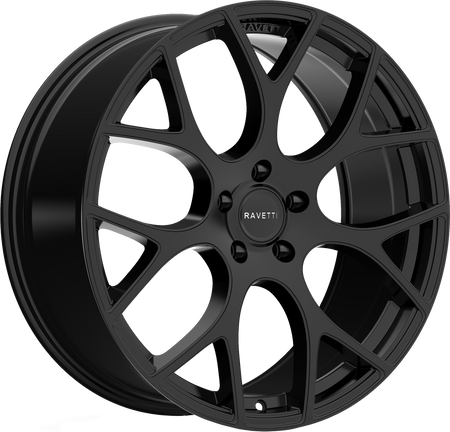 RAVETTI Style M8 20" x 8.5" Full Satin Black Wheels