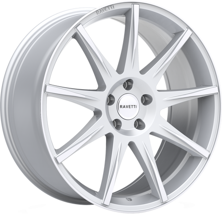 RAVETTI Style M9 20" x 8.5" Silver Machined Wheels