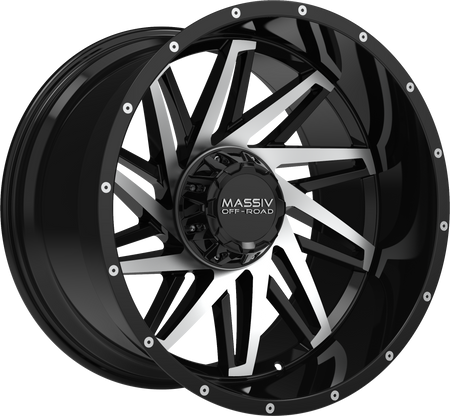 MASSIV OFF-ROAD Style OR3 20" x 10" Black Machined Wheels