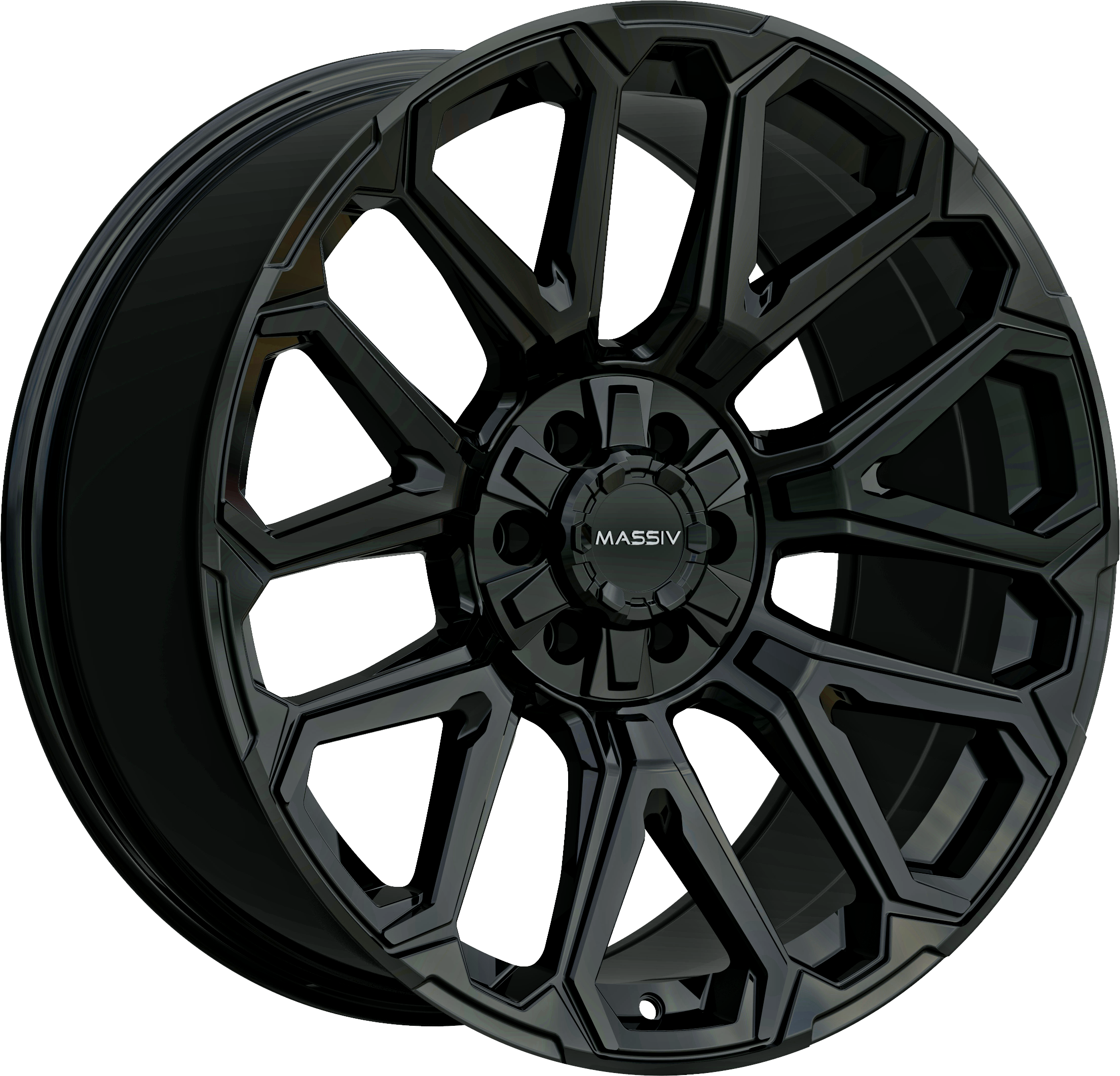 MASSIV OFF-ROAD Style OR5 20" x 9" Gloss Black Wheels