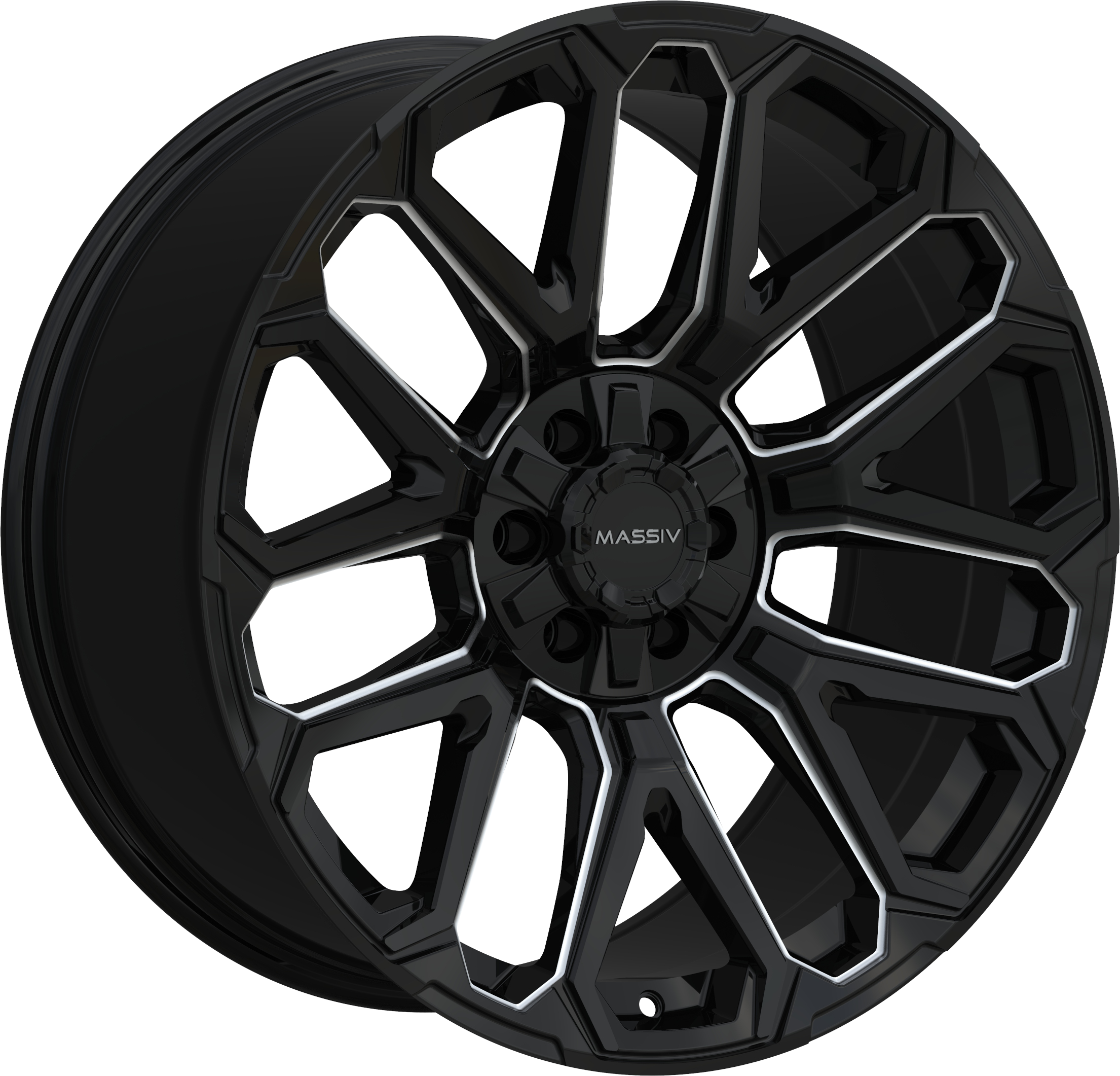 Massiv Off-Road Style OR5 Black And Milled 20" x 9"