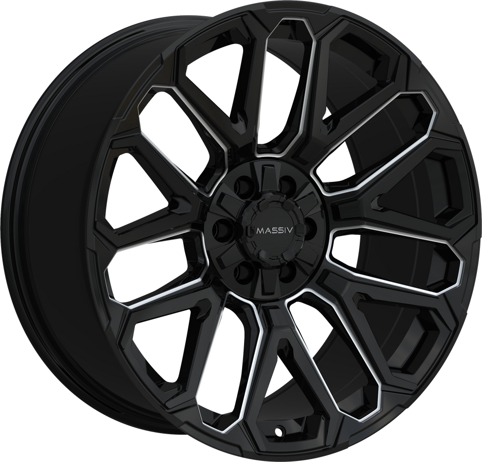 Massiv Off-Road Style OR5 Black And Milled 20" x 9"